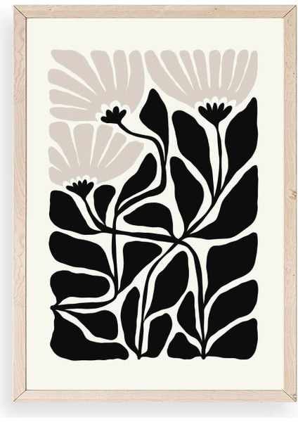 Çiçek Ahşap Çerçeveli Tablo 17 x 23