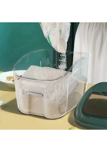 5 kg Mutfak Konteyner Kova Böcek Geçirmez Nem Geçirmez Pirinç Kutusu Tahıl Mühürlü Kavanoz Ev Depolama Pet Köpek Maması Mağaza Kutusu-A (Yurt Dışından) indirimleri