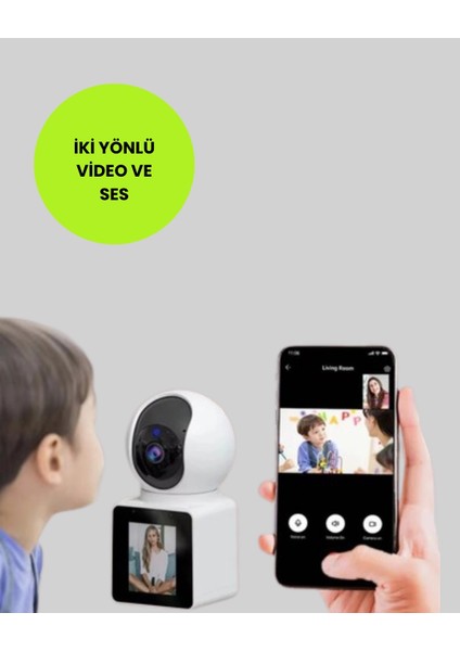 Wifi Iç Mekan Kamera 2k Gece Görüşlü Çift Yönlü Görüntü Konuşma Destekli fiyatları
