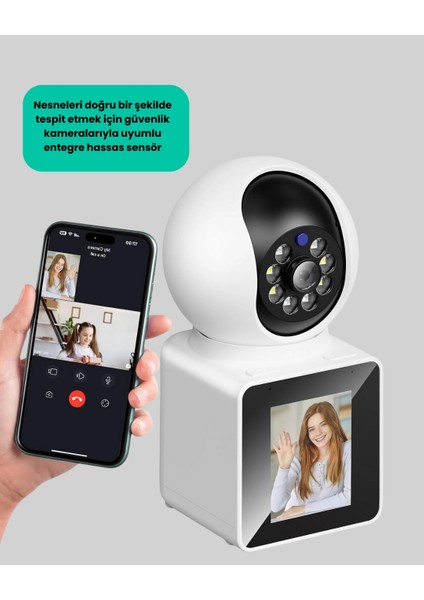 Wifi Iç Mekan Kamera 2k Gece Görüşlü Çift Yönlü Görüntü Konuşma Destekli indirimleri