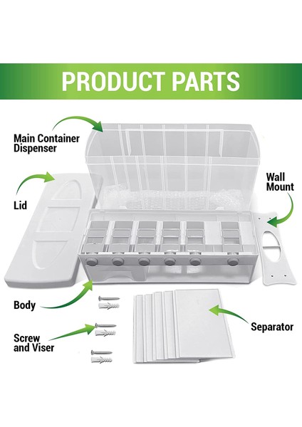 Kuru Gıda Dispenseri Tahıl Kabı-Pirinç Dispenseri 22 Kiloluk Kiler ve Mutfak Saklama Kovası (Beyaz) (Yurt Dışından) modelleri