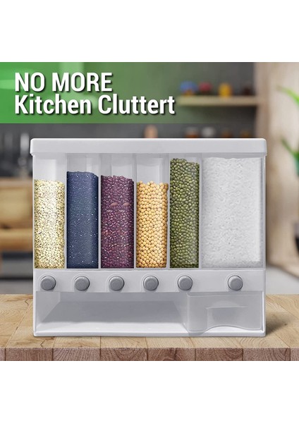 Kuru Gıda Dispenseri Tahıl Kabı-Pirinç Dispenseri 22 Kiloluk Kiler ve Mutfak Saklama Kovası (Beyaz) (Yurt Dışından) indirimleri