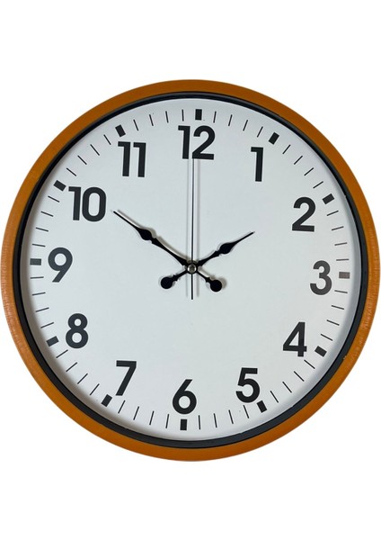 Zentime 36 cm Turuncu Dekoratif Duvar Saati fiyatları