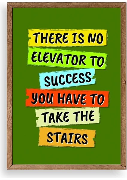 Motto Ahşap Çerçeveli Tablo 50 x 70