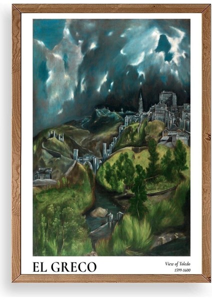El Greco Ahşap Çerçeveli Tablo 17 x 23