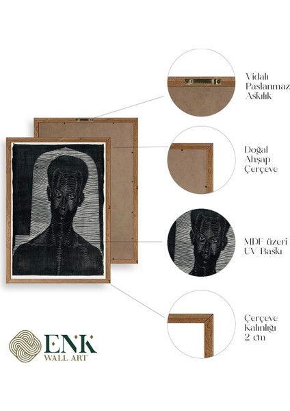 Samuel Jessurun Ahşap Çerçeveli Tablo 50 x 70 fırsatları