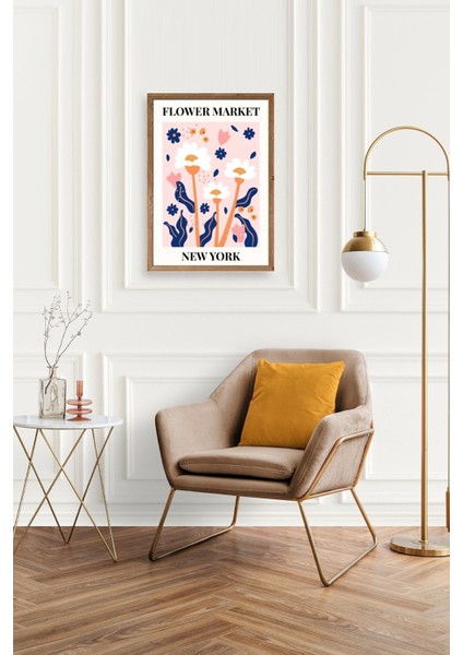 Çiçek Ahşap Çerçeveli Tablo 23 x 30 fiyatları