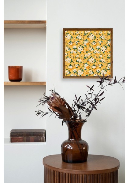 Çiçek Ahşap Çerçeveli Tablo 23 x 23 modelleri