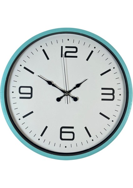 Zentime 36 cm Turkuaz Dekoratif Duvar Saati fiyatları