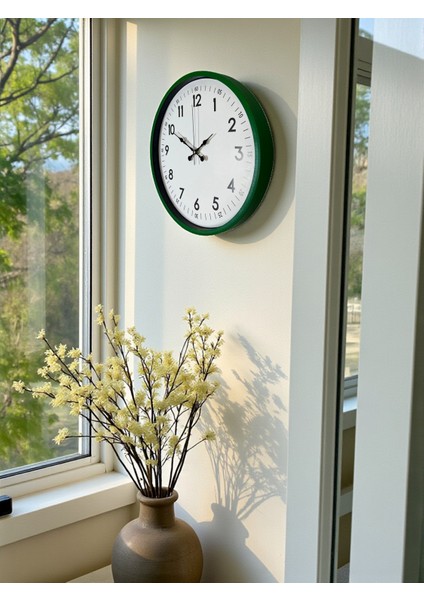 Zentime 36 cm Yeşil Dekoratif Duvar Saati fırsatları