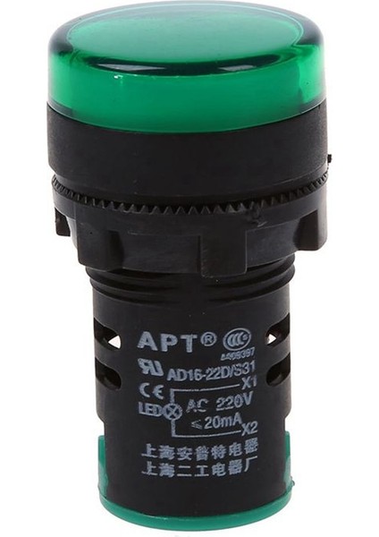 Kırmızı Sarı-Yeşil Işık Lambası 22 mm LED Pilot Ekran Paneli Ac 220 V 15 Pcs (Yurt Dışından) indirimleri