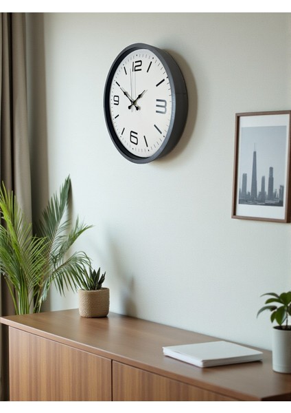 Zentime 36 cm Gri Dekoratif Duvar Saati fırsatları