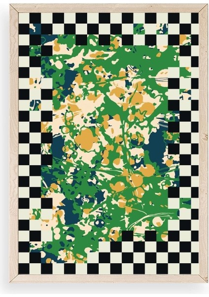 Desen Ahşap Çerçeveli Tablo 50 x 70