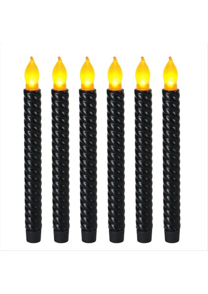 LED Mum Işıkları Uzun Sarı Flaş Simülasyonu Uzun Kutup Mum Doğum Günü Düğün Dekorasyon Işıkları Siyah (Yurt Dışından) modelleri