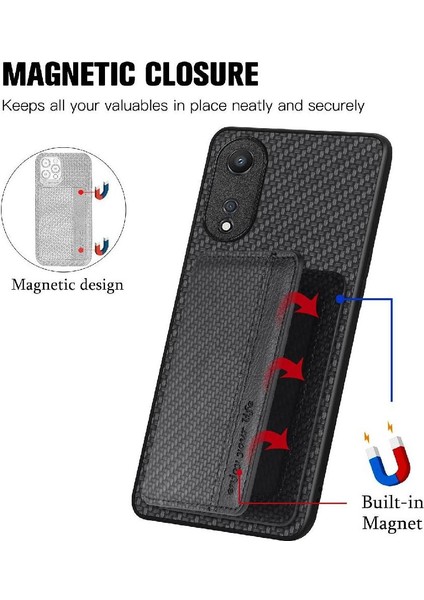 Oppo A78 Için Kılıf Standı Fonksiyonu Manyetik Kart Tutucu Komple Kamera (Yurt Dışından) fiyatları