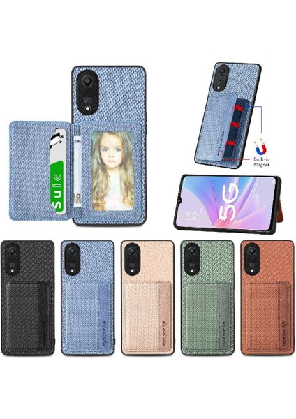 Oppo A78 Için Kılıf Standı Fonksiyonu Manyetik Kart Tutucu Komple Kamera (Yurt Dışından) fiyatları
