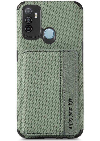 Oppo A53/A32 Stand Fonksiyonu Rfıd Engelleme Manyetik Kart Tutucu Için Kılıf (Yurt Dışından) indirimleri