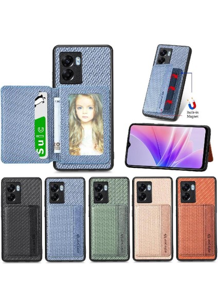 Oppo A57 5g Için Komple Kamera Güvenlik Standı Fonksiyonu Manyetik Kart (Yurt Dışından)