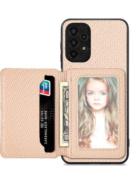 Samsung Galaxy A13 4g Standı Fonksiyonu Manyetik Kart Tutucu Rfıd (Yurt Dışından)