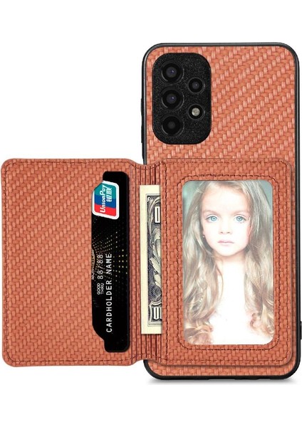 Samsung Galaxy A13 4g Standı Fonksiyonu Manyetik Kart Tutucu Rfıd (Yurt Dışından)