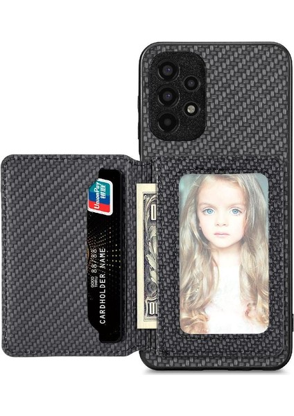 Samsung Galaxy A13 4g Standı Fonksiyonu Manyetik Kart Tutucu Rfıd (Yurt Dışından)