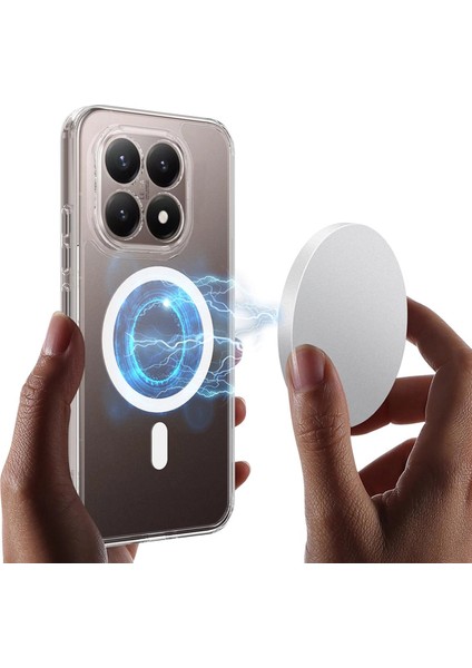 Xiaomi 15T Kılıf Magsafe Özellikli Sararmaz Kristal Sert Kapak Şeffaf fırsatları