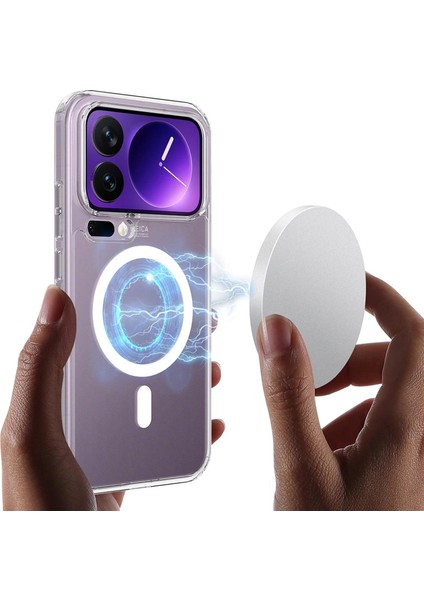 Xiaomi 17 Pro Max Kılıf Magsafe Özellikli Sararmaz Kristal Sert Kapak Şeffaf fırsatları