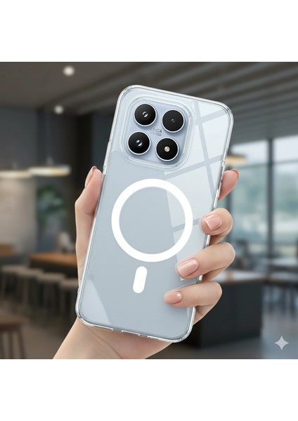 Xiaomi 17 Kılıf Magsafe Özellikli Sararmaz Kristal Sert Kapak Şeffaf fiyatları