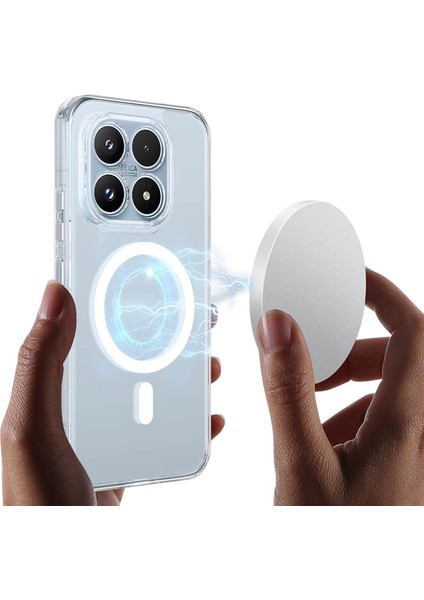 Xiaomi 17 Kılıf Magsafe Özellikli Sararmaz Kristal Sert Kapak Şeffaf fırsatları