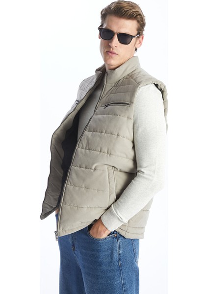 Yeni Sezon Standart Kalıp Dik Yaka Erkek Yelek