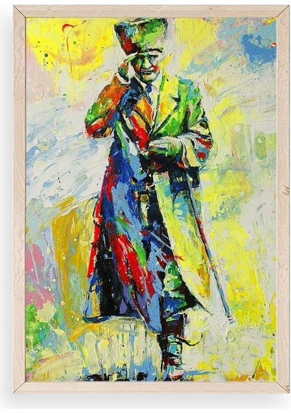 Atatürk Ahşap Çerçeveli Tablo 30 x 42