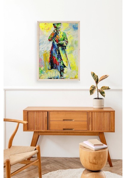 Atatürk Ahşap Çerçeveli Tablo 30 x 42 modelleri