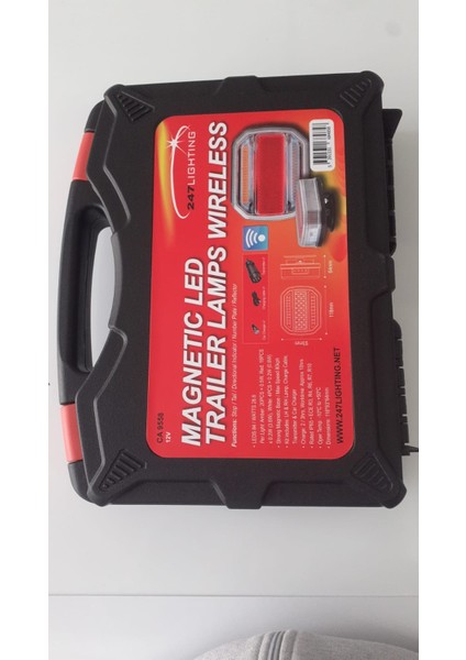 Kablosuz Römork Dorse Lambası Wireless Şarjlı Süper Mıknatıslı Taşıma Çantalı