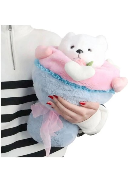 Sevgi Buketi Peluş Ayıcıklı Peluş Çiçek Buketi 40 cm fiyatları