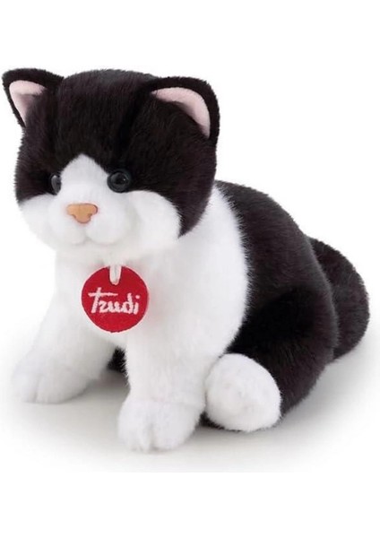 Trudi Peluş Siyah Beyaz Kedi 20 cm