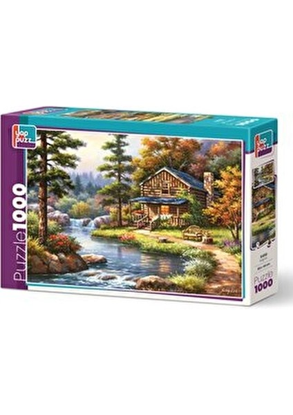 Dağ Evi 1000 Parça Puzzle 68 x 48 cm Zorluğu Orta Kalitede Ahşap Materyal modelleri
