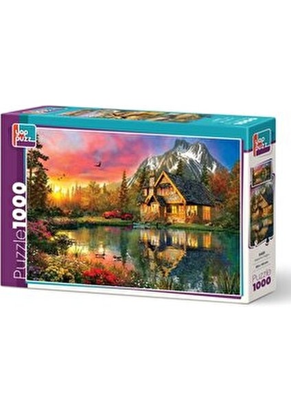 Akşama Doğru 1000 Parça Zorlu Puzzle 68x48 cm Doğa Manzarası Temalı modelleri