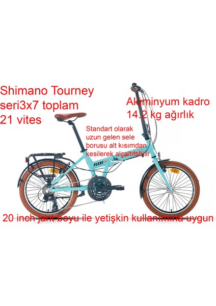 Flexi 121 Katlanır Bisiklet 21 Vites