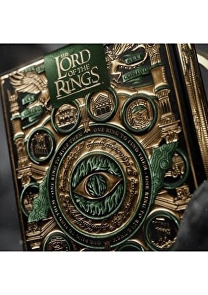 The Lord Of The Rings Koleksiyonluk Oyun Kağıdı Kartları Destesi Altın Zümrüt Yeşil