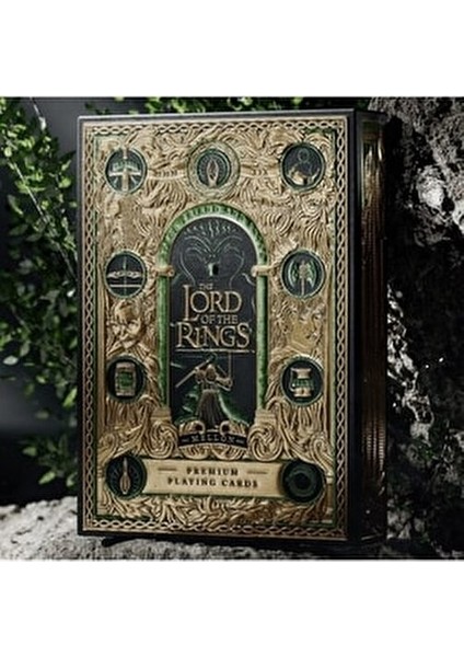 The Lord Of The Rings Koleksiyonluk Oyun Kağıdı Kartları Destesi Altın Zümrüt Yeşil