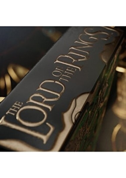 The Lord Of The Rings Koleksiyonluk Oyun Kağıdı Kartları Destesi Altın Zümrüt Yeşil