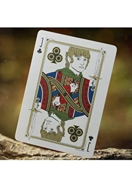 The Lord Of The Rings Koleksiyonluk Oyun Kağıdı Kartları Destesi Altın Zümrüt Yeşil