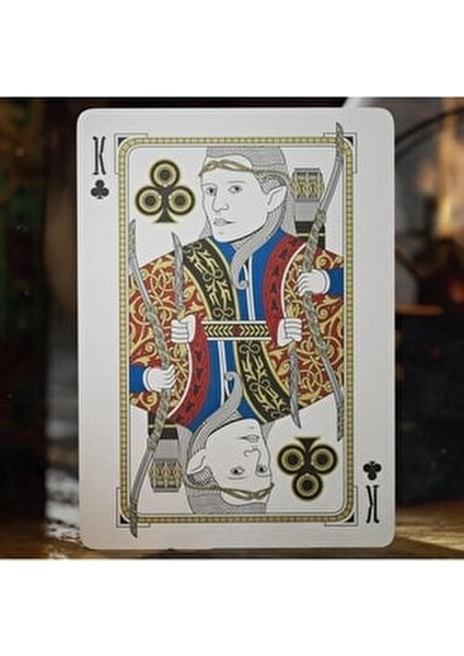 The Lord Of The Rings Koleksiyonluk Oyun Kağıdı Kartları Destesi Altın Zümrüt Yeşil