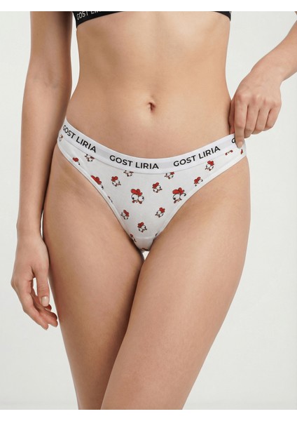 -Chickeen Desenli Kadın String Külot modelleri