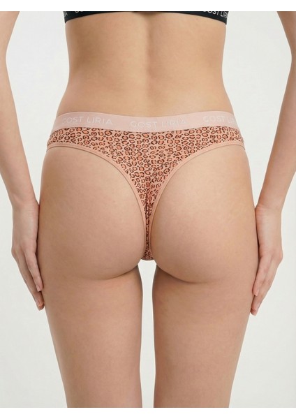 -Leopard Desenli Kadın String Külot indirimleri