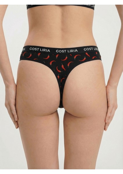 -Pepper Desenli Kadın String Külot indirimleri