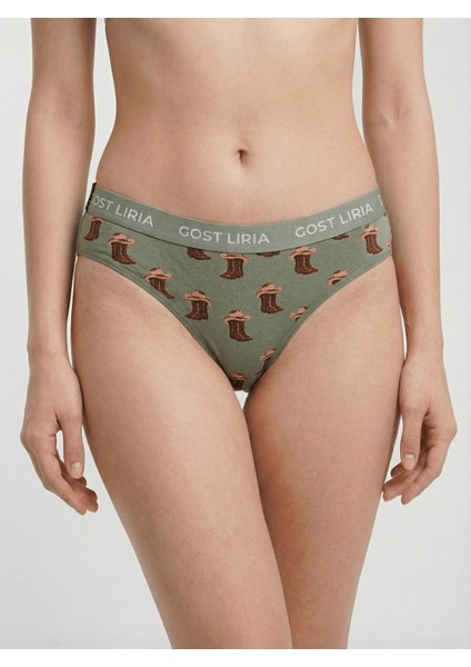 - Covboy Desenli Kadın Slip Külot modelleri