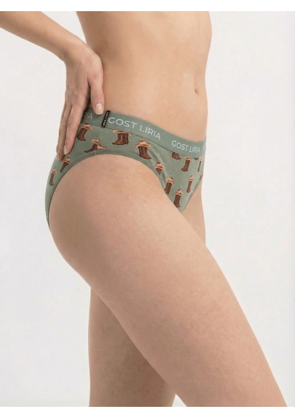 - Covboy Desenli Kadın Slip Külot fırsatları