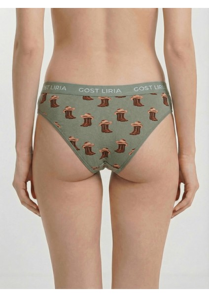 - Covboy Desenli Kadın Slip Külot indirimleri