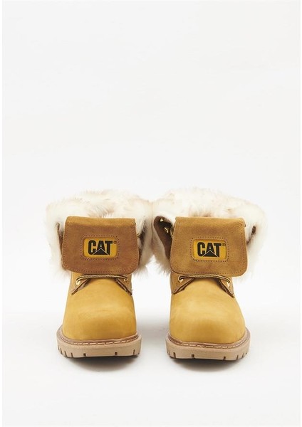015Z101184 Utah Fur Sarı Nubuk Kadın Bot